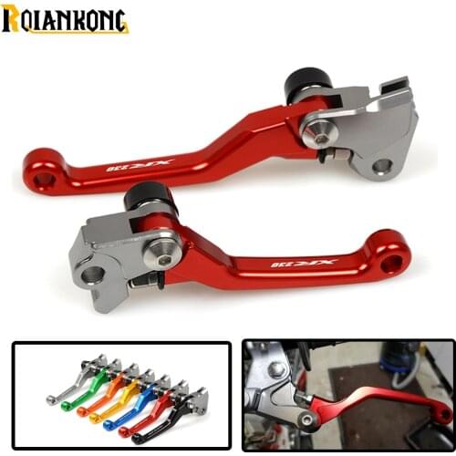 LOGO XR230 dirt bike Pivot Brake Clutch Levers foldable motorbike brake For HONDA XR230/MOTARD 2005-2012 MOTARD XR230 XR230