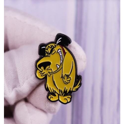 Muttley Wacky Races Dick Dastardly Cartoon Dog Metal Enamel Pin Badge