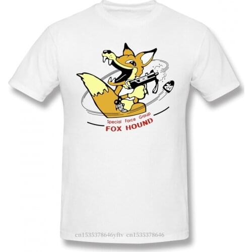 Men Metal Gear Solid Solid Snake Diane Game T-Shirts Funny Tops Foxhound Pure Cotton Tees Harajuku TShirt