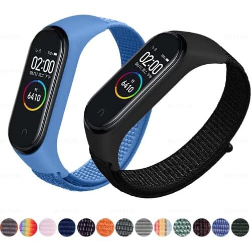 Nylon Strap For Xiaomi Mi Band 5 4 3 Bracelet Wristband Sports Breathable Bracelet For Xaomi Xiami Band5 Band4 Replacement Strap