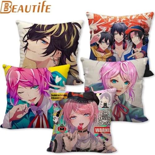 New Hypnosis Microphone Pillowcase Bedroom Home Decorative Cover 45x45cm Square Zipper Pillow Cases Cotton Linen Fabric No Fade