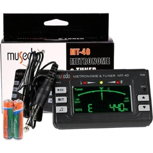 Musedo MT-30 MT-40 MT-60 MT-80 Professional Precision LCD Guitar Metronome Tone Generator Guitar Tuner