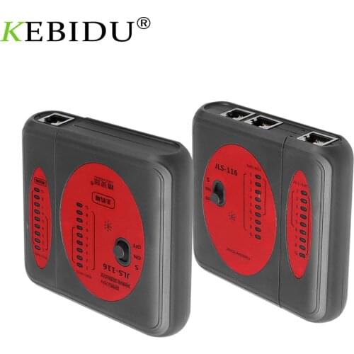 RJ45 Cable Lan Tester Network Cable Tester RJ45 RJ11Cat5 Cat6 LAN Cable Tester 60V/120V Handheld Networking Tool Network Repair