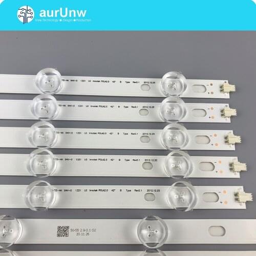 LED Backlight strip 9 lamp For LG INNOTEK POLA2.0 Pola 2.0 42 TV T420HVN05.0 T420HVN05.2 42LN5300 42LN5406-ZA 42LN5300 42LN5750