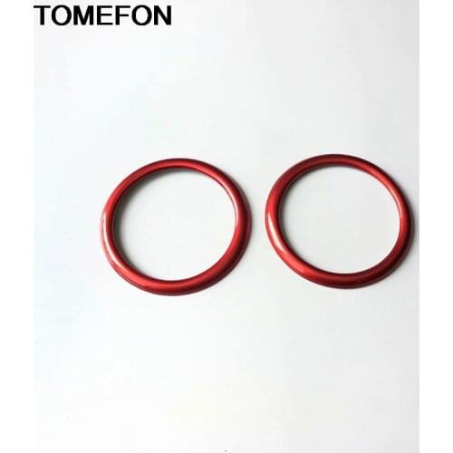 TOMEFON For Mazda 2 Demio DL Sedan DJ Hatchback 2015 2016 2017 Loudspeaker Sticker Cover Trim Interior Accessories ABS