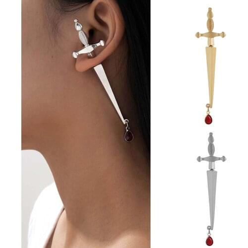 Vintage Cool Sword Earrings Female Punk Earring Fashion Jewellery Novel Charm Women Men Gift Gothic Mystical Unique