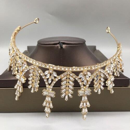 Femal Hair Crown Baroque Style Adult Gift Web Celebrity Crown Hair Accessories For Prom Silver Color Crown Gold Color Tiara