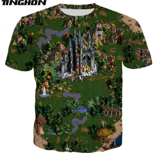 XS-7XL New Fashion summer T shirt game Heroes of Might & Magic Print tshirt Unisex Casual Tee shirts Drop shipping 03