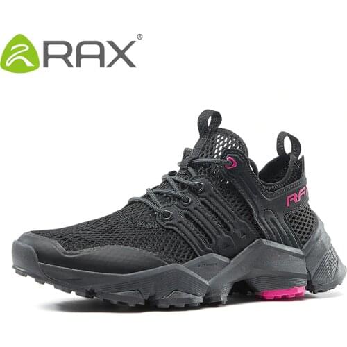 Rax Hiking Shoes Women Summer Big Size Breathable Ligjtweight Women Jogging Shoes Outdoor Sports Sneakers Female Antikid Shoes