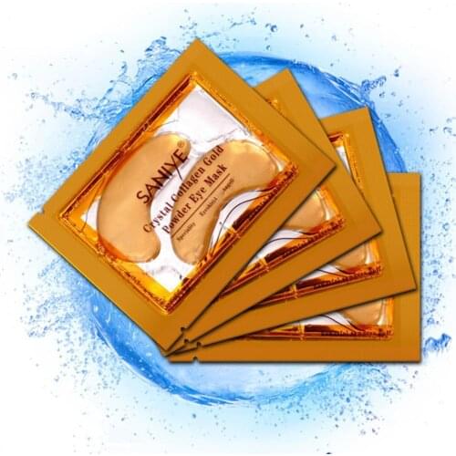 10Pcs Crystal Collagen Gold Eye Mask Anti-Aging Dark Circles Acne Beauty Patches For Eye Skin Care Korean Cosmetics