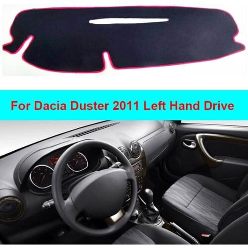 2 Layers Car Inner Dashboard Cover Capet Cape For Dacia Duster 2011 Dashmat Sunshade Pad Cover Carpet Dash Mat Cushion