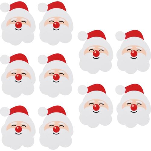 Iiniim 5 Pairs Santa Claus/Elk/Christmas Tree/Gingerbread Man Women Disposable Pasties Nipple Cover Breast Nipple Cover Stickers