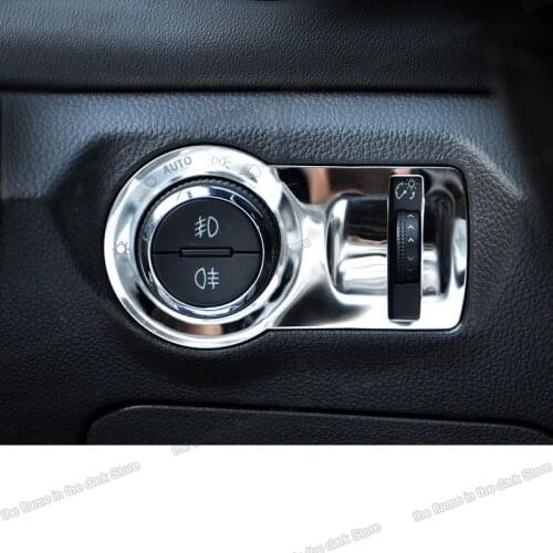 Lsrtw2017 Stainless Steel Car Headlight Switch Button Frame for Chevrolet Cruze 2009 2010 2011 2012 2013 2014 2015 2016 Auto