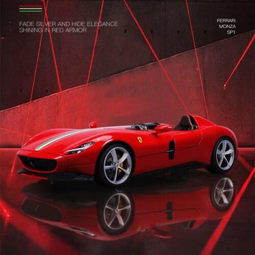 Bburago 1:18 New Ferrari MONZA SP1 car alloy car model simulation car decoration collection gift toy Die casting model boy toy