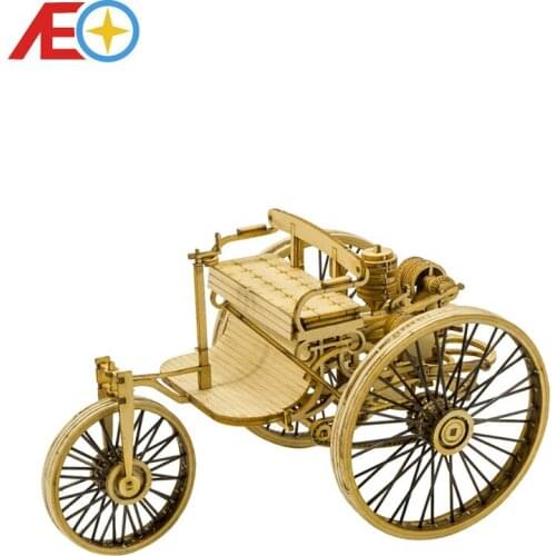 Wooden Toys Building DIY Craft Wood Furnishing Christmas Gift Present Static Model Kit Car Vintage II