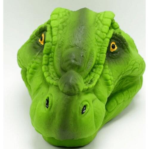 Party Toys Environmental TPR Plastic Tyrannosaurus Dinosaur Hand Puppet Toy Snake Animal Gloves Childrens Story Props