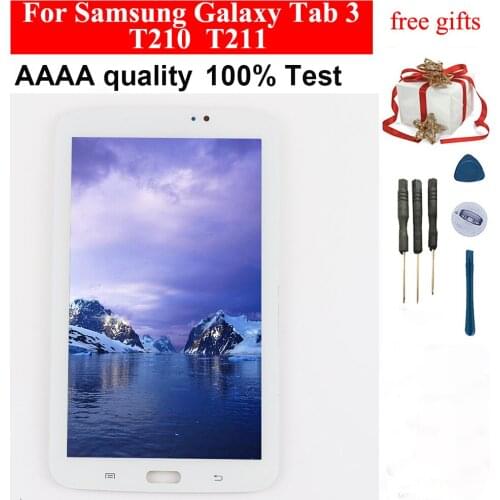 For Samsung Galaxy Tab 3 7.0 SM- T210 T211 LCD Touch Screen Digitizer Panel T210 LCD Display Panel Monitor Assembly Replacement