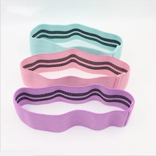 Elastic Resistance Band Exercise Fitness Band Non-Rolling Thick Fabric Hip Circles Pull Up Assist Band Fitness Strength Band