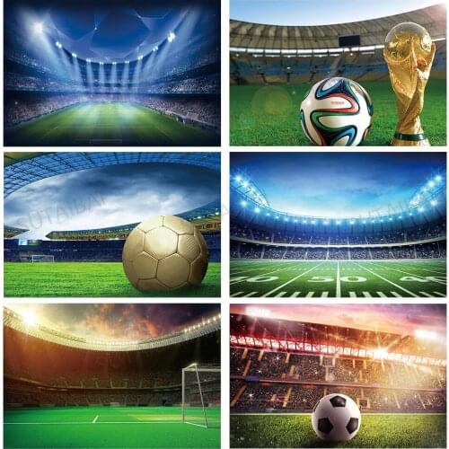 Sports Fans Soccer Football Field Stadium Photography Backdrop Photo Background Decoration Child Studio Photographic Backgrounds