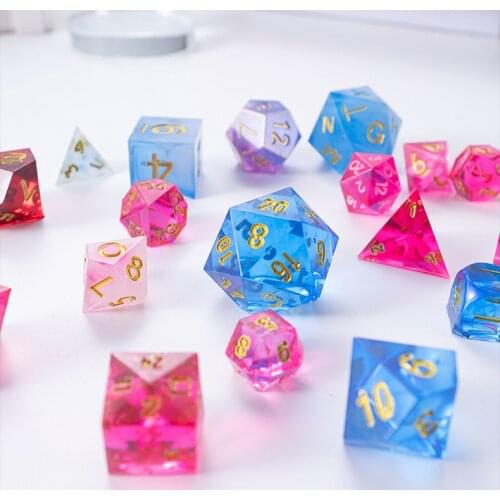Dice Mold New Transparent Silicone Mold Dried Flower Resin Decoration Process DIY Dice Mold Epoxy Resin Jewelry Mold