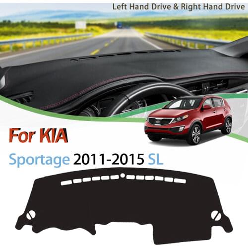 For KIA Sportage 2011-2015 SL R Dashboard Cover Pad Lightproof mat Sunshade Dashmat Protect Carpet Anti-UV Accessories 2012 2013