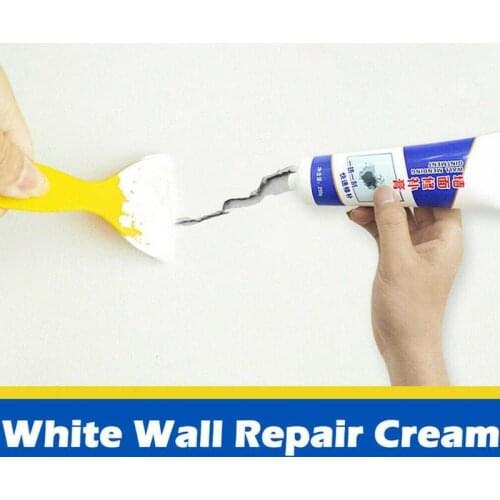250g Wall Repair Cream With Scraper Set Household Waterproof Wall Crack Hole Disappear Repair Tool White Latex Paint Paste