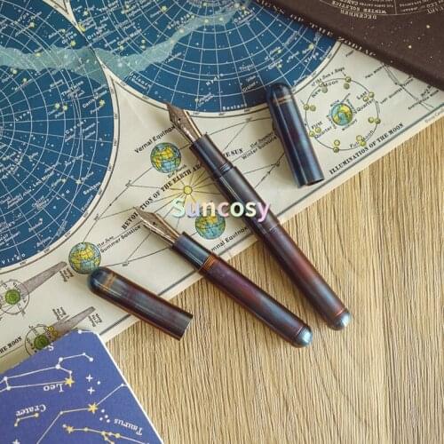 Kaweco Liliput Mini Ballpoint Pen - Fireblue - 0.7mm Point; Supra Fountain Pen-0.7mm, Gradated and Marbled Look, Office Supplies