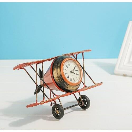 Iron Bell Model Iron process clock Home Decoration zakka Home Jewelry aircraft Model pendant WF