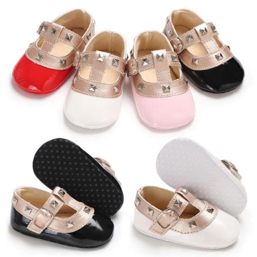 Newborn Baby Girl Bow Princess Mocassins Shoes Toddler Kids Girls Baby Anti-slip Soft Sole First Walkers Sneaker Prewalker Shoes