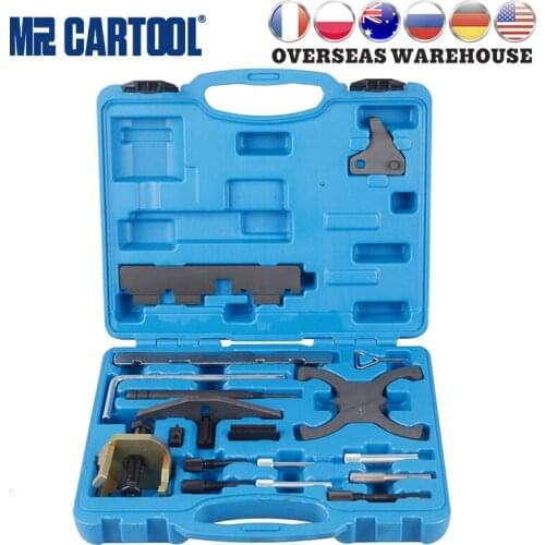 MR CARTOOL Engine Timing Camshaft Flywheel Locking Tool Kit Set for Ford Mazda 1.4 1.6 1.8 2.0 Di/TDCi/TDDi Kit
