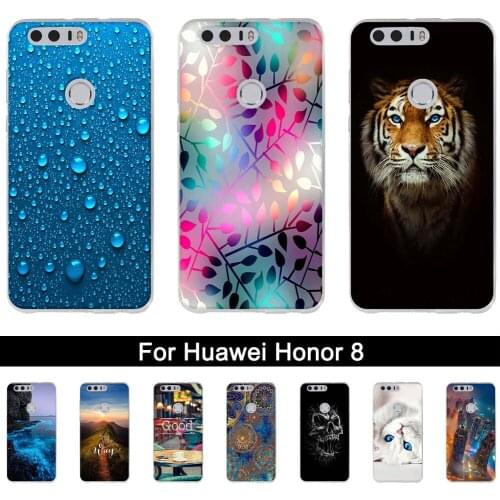 Soft TPU Case for Huawei Honor 8 FRD-L19 FRD-L14 5.2" Case Silicone Back Phone Cover for Huawei Honor8 Cover Fundas Shells Coque