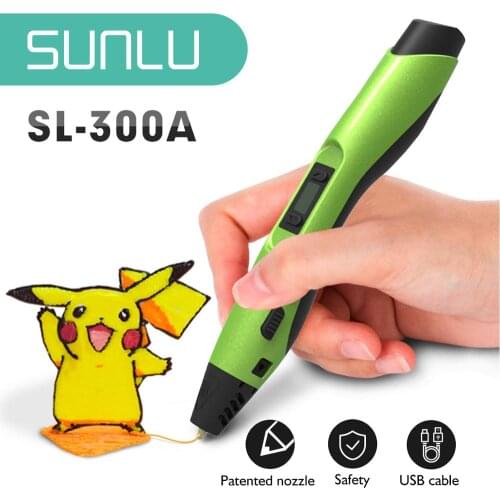 3D Printing Pen filament 300A ABS PCL PLA Filament 1.75mm USB Cable Crazy best Pens For Child