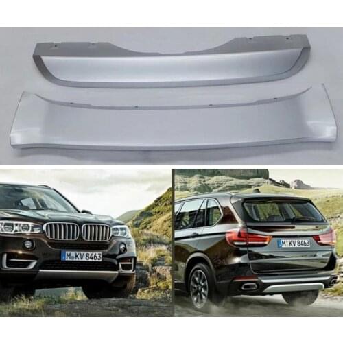 ABS Car Front Rear Bumper Protector Guard Plate Fits For BMW X5 F15 2014 2015 2016 2017 2018 2019