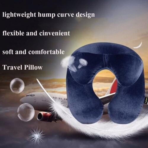 Travel pillow neck pillows for slipping cervical fluffy inflatable small airplane bolster custom outdoor soft ring plane
