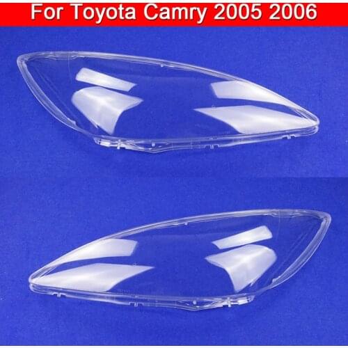 Transparent Headlight Cover For Toyota Camry 2005 2006 European and American version Glass Shell Lamp Shade Headlamp Lens Cover