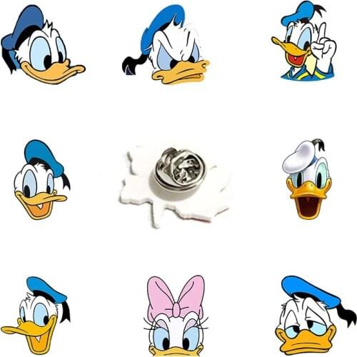 Disney Blue Hat Donald Duck Donald Pin Lapel Pin Epoxy Resin Acrylic Fashion Taste Womens Mens Fashion Boys Girls Accessories