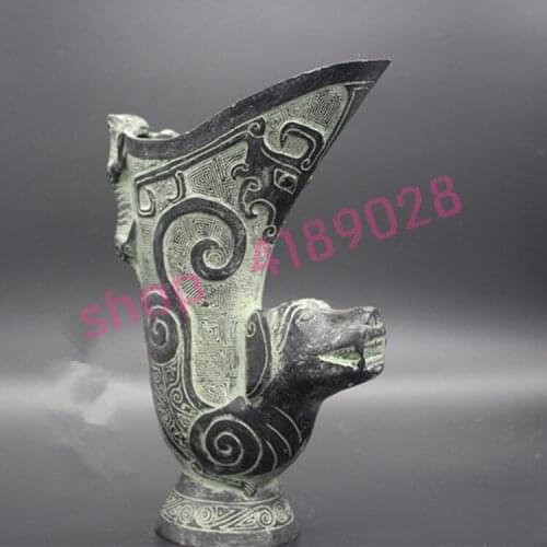 Ancient bronzes, twelve Chinese Zodiac dogs Warring States cups, antiques Collectibles