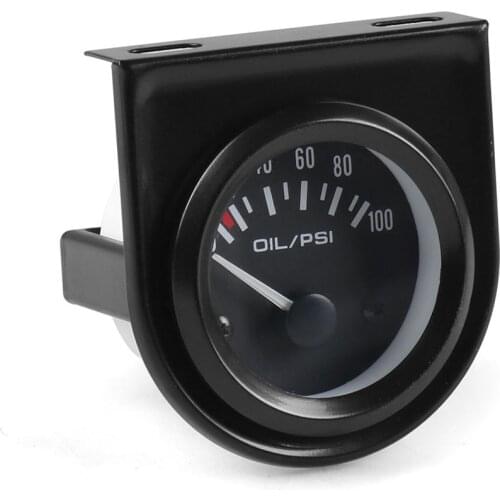 2" 52mm LED Pointer 0~100 PSI Oil Pressure Gauge Fuel Press Meter with Sensor Electronic Oil Pressure Gauge General Motors