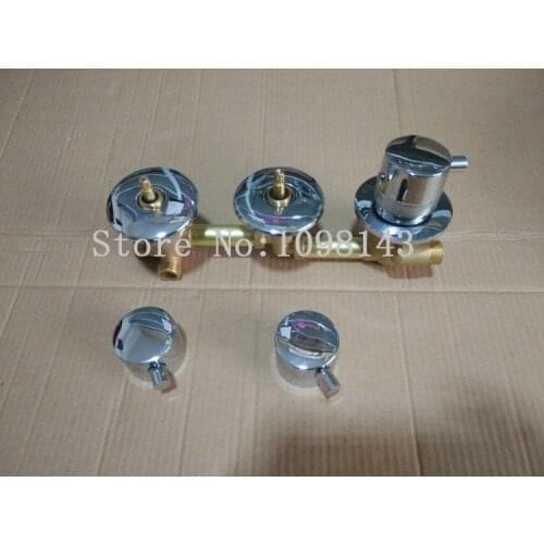 3 Ways Thermostatic shower mixing valve, Bathroom shower faucet thermostatic mixer temperature control,Brass thermostatic mixer