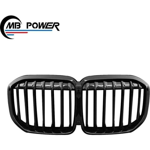 High quality!!! New Style X7 G07 Grill X7 G07 ABS material Single line full glossy black grille