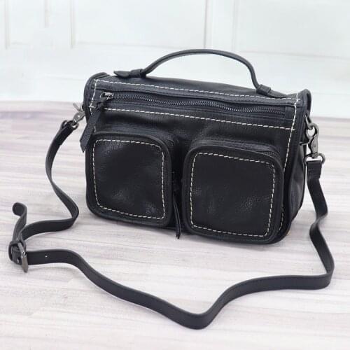 Women Bags Brand Designer Handbags Natural Genuine Leather Satchel Vintage High Quality Shoulder Messenger Bags For Ladies 2021