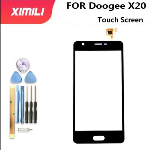 100% Original Digitizer Panel For Doogee X20 Touch Screen Digitizer Sensor Front Glass Panel Sensor replacement+Tools