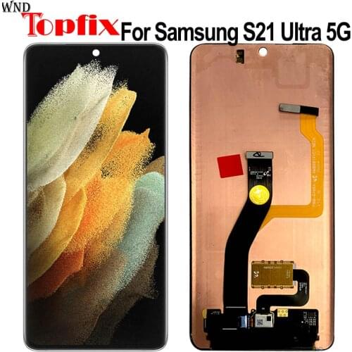 100% Tested For Samsung Galaxy S21 Ultra 5G LCD Display Touch Screen Digitizer Assembly For Samsung S21 Ultra G988B LC