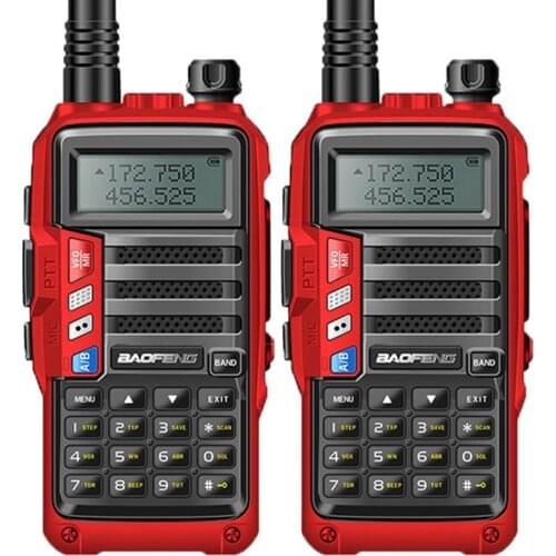 2PCS BAOFENG 2020 UV-S9 8W Powerful VHF/UHF136-174Mhz & 400-520Mhz Dual Band 10KM Range Thicken battery Walkie Talkie Ham Radio