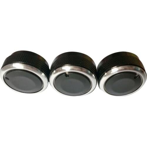 3pcs For Kia rio car ac knob aluminum alloy air conditioning Air Conditioning Knob heat control Switch Car Accessories