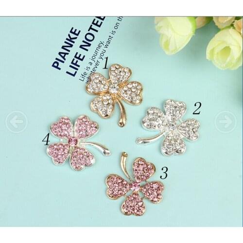 Free Shipping Wholesale 40pcs/lot 31X35mm Rhinestone Flatback Button For Hair Flower Wedding Invitation MEIM011