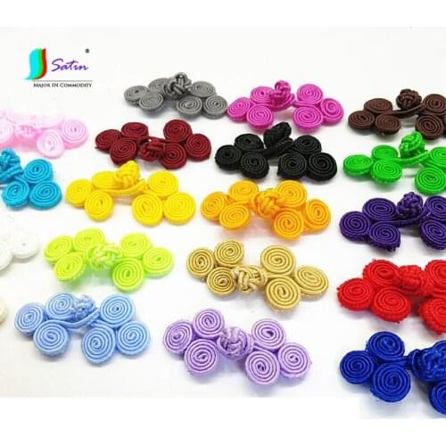 Child cheongsam,Clothes Sew,Invitation Card/gift box Beautify Decoration Colorful Small Flower Mini Chinese Frog Button A0065L