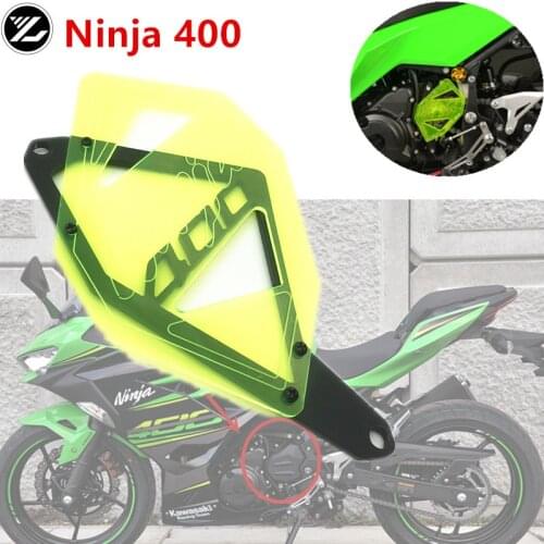 For KAWASAKI NINJA 400 NINJA400 2018-2021 Motorcycle Sprocket Cover Chain Guard Crash Protector Engine Parts Chain Protective