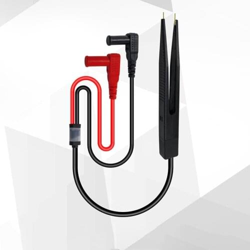 Electrical Multimeter Test Leads with Tweezers Banana Plug Capacitance Meter Leads for Voltage Circuit Tester Clamp Meter