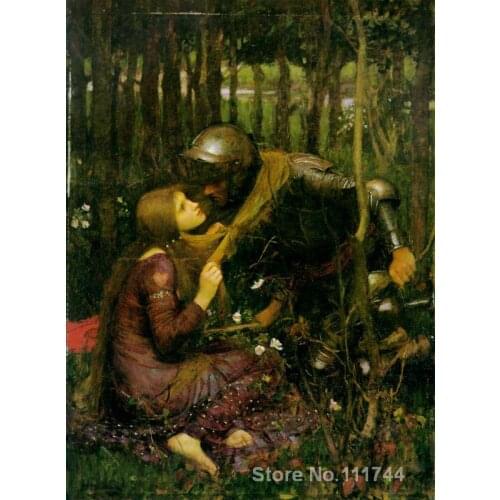The Beautiful Lady Without Pity John William Waterhouse paintings living room decor Handmade High quality